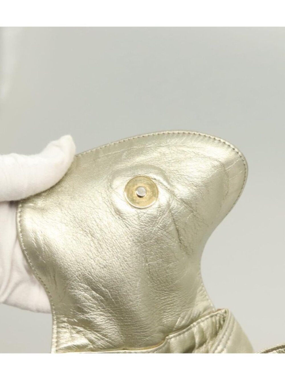 LOEWE Backpack Leather Gold - Picture 7 of 16